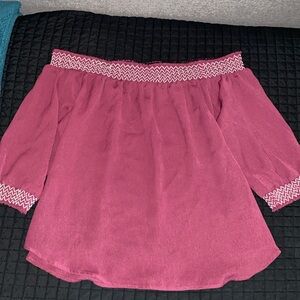 Off the shoulder blouse